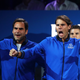 Illustration for article titled Roger Federer And Rafael Nadal Were Obscene And Hilarious As Coaches At The Laver Cup